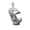 Service Caster Semi Steel Swivel Threaded Stem Caster w/Roller Bearing - 3" Wheel & 10MM Stem SCC-TS20S315-SSR-M1015 - alternate 1